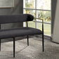 Jaramillo Chenille Bench Black