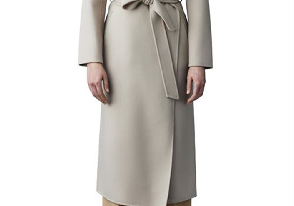 Casaco de lã creme Mackage feminino tamanho X-S