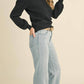 &Merci - Pointelle Puff Sleeve Sweater