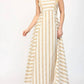 Fate - Two Tone Stripe Long Strap Detailed Maxi Dress