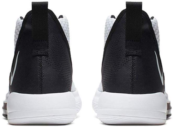 Tênis de basquete Nike Zoom Rize TB masculino, branco/preto