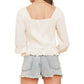 Hem & Thread - Boho Find Crochet Peplum Top