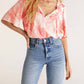 Z Supply - Aylin Watercolor Leaf Top
