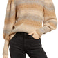 Women's Leith Stripe Space Dye Sweater, Size Small - Green