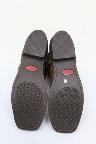 Bota masculina Dean de couro legítimo, calçado masculino marrom, tamanho 10