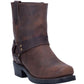 Bota masculina Dingo de couro legítimo marrom, tamanho 10,5 m