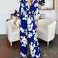 Double Take - Full Size Printed Tie Back Wide Leg Jumpsuit