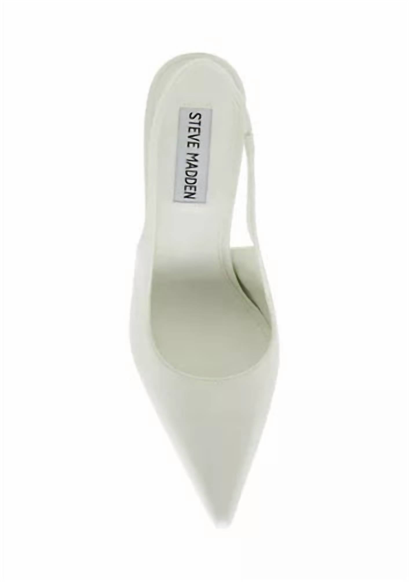 Steve Madden - Women's Reyes Genuine Leather Sling Back Hi Heel Pumps