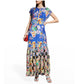 Johnny Was - SKY FLOWER ALBA FLOUNCE RUFFLED MAXI SLIP DRESS