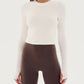 Splits59 - Louise Rib Long Sleeve Crop Top
