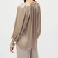 Joseph Ribkoff - V-neck Puff Sleeve Satin Top