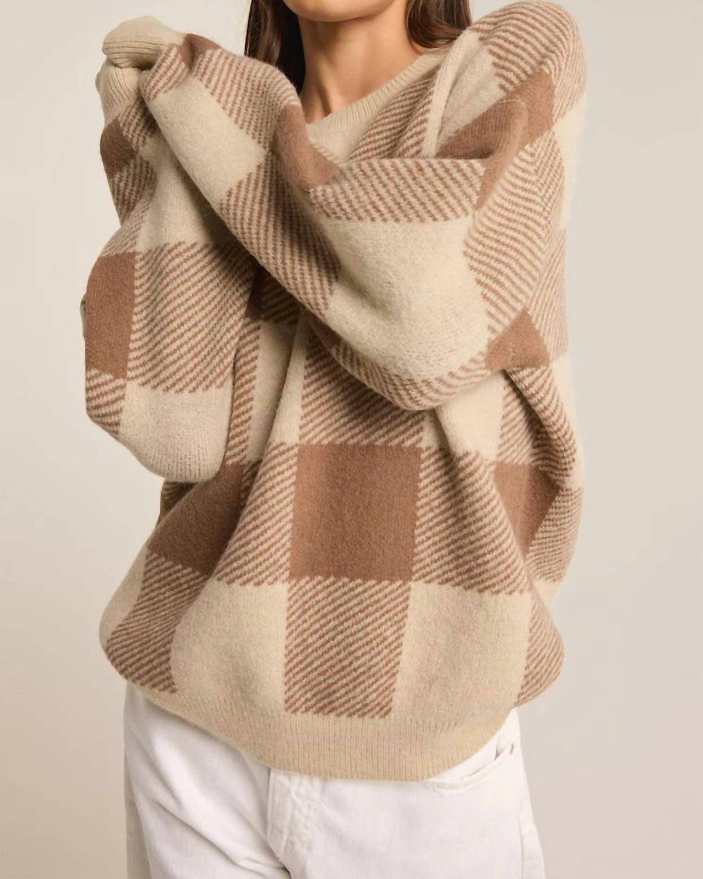 Z Supply - Check You Later Plaid Sweater