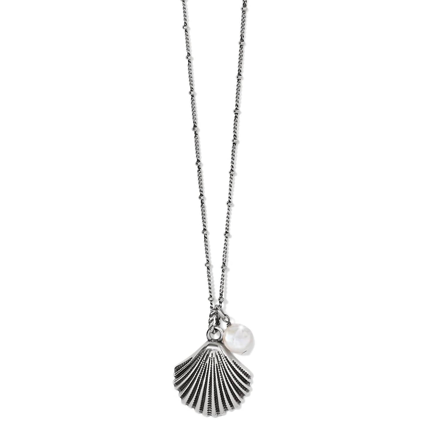 Brighton - Women's Silver Shells Pearl Necklace