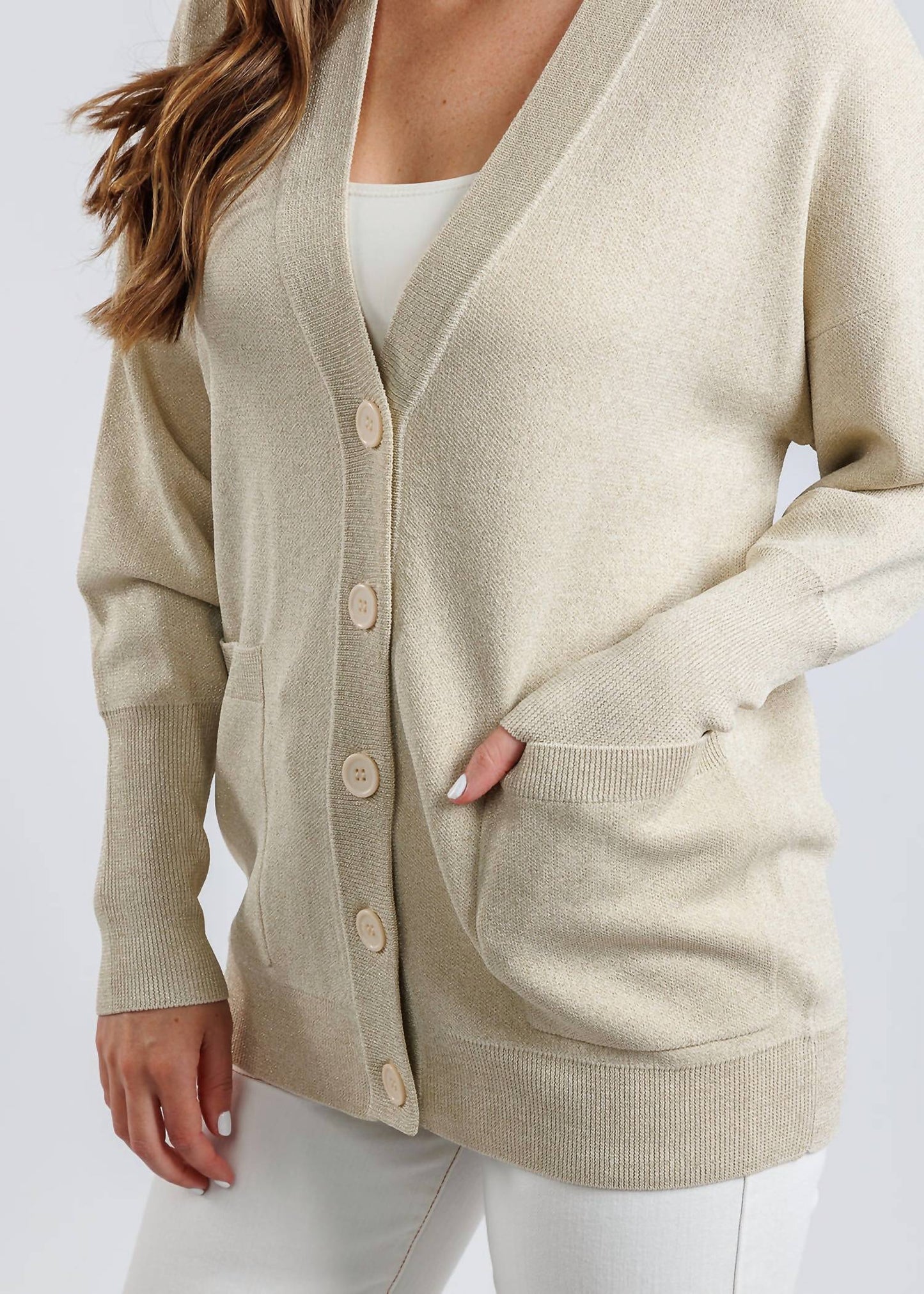 Lanhtropy - Aspen Lurex Cardigan