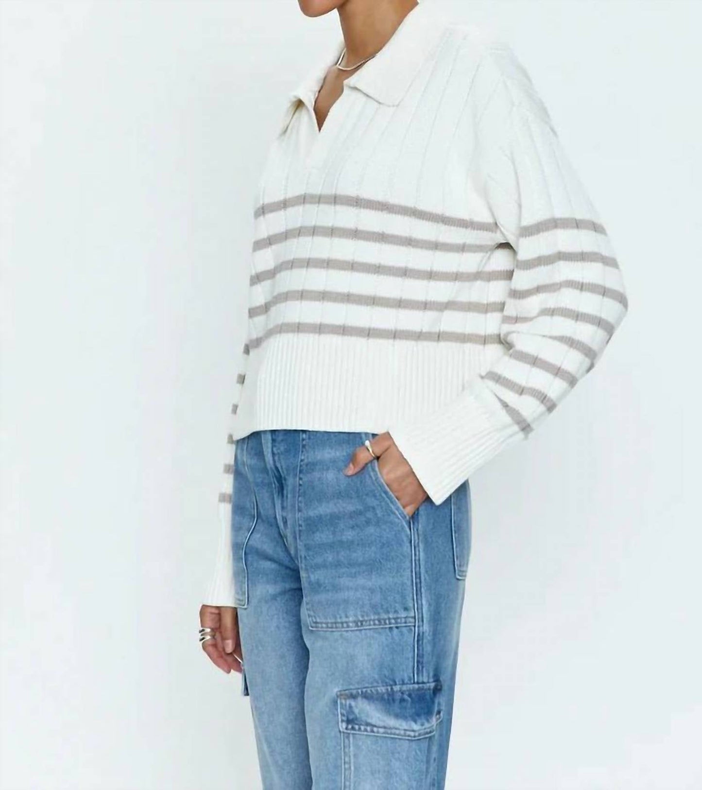 Pistola - Arlo Stripe Polo Sweater