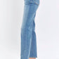 Judy Blue - Med High Waist Straight Fit Jeans