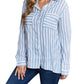 Ninexis - Collared Striped Shirt