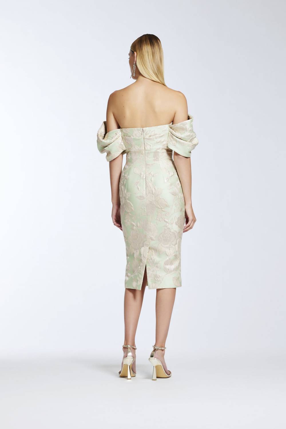 Frascara - Off-the-shoulder Draped Dress