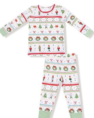 Angel Dear - Boys' Nutcracker Fair Isle Loungewear Set