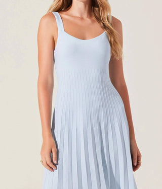 Astr - Vestido suéter midi plissado Aylin