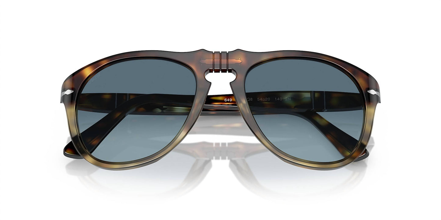 Persol - Óculos de Sol Aviator Original Não Polarizados 0649 1158 - Q8