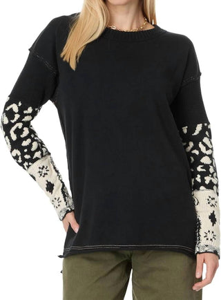 Free People - Blusa estilo tigre com punho