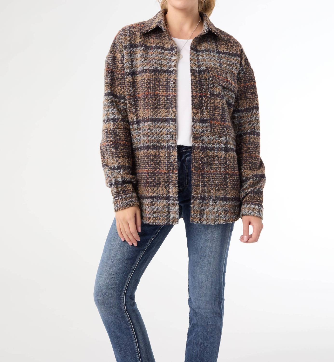 Coco + Carmen - Cersei Button Front Shacket