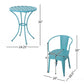 Yearn 3 Piece Bistro Set With Table and 2 Chairs