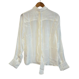 J.Crew - Camisa feminina de crepe da China com gravata