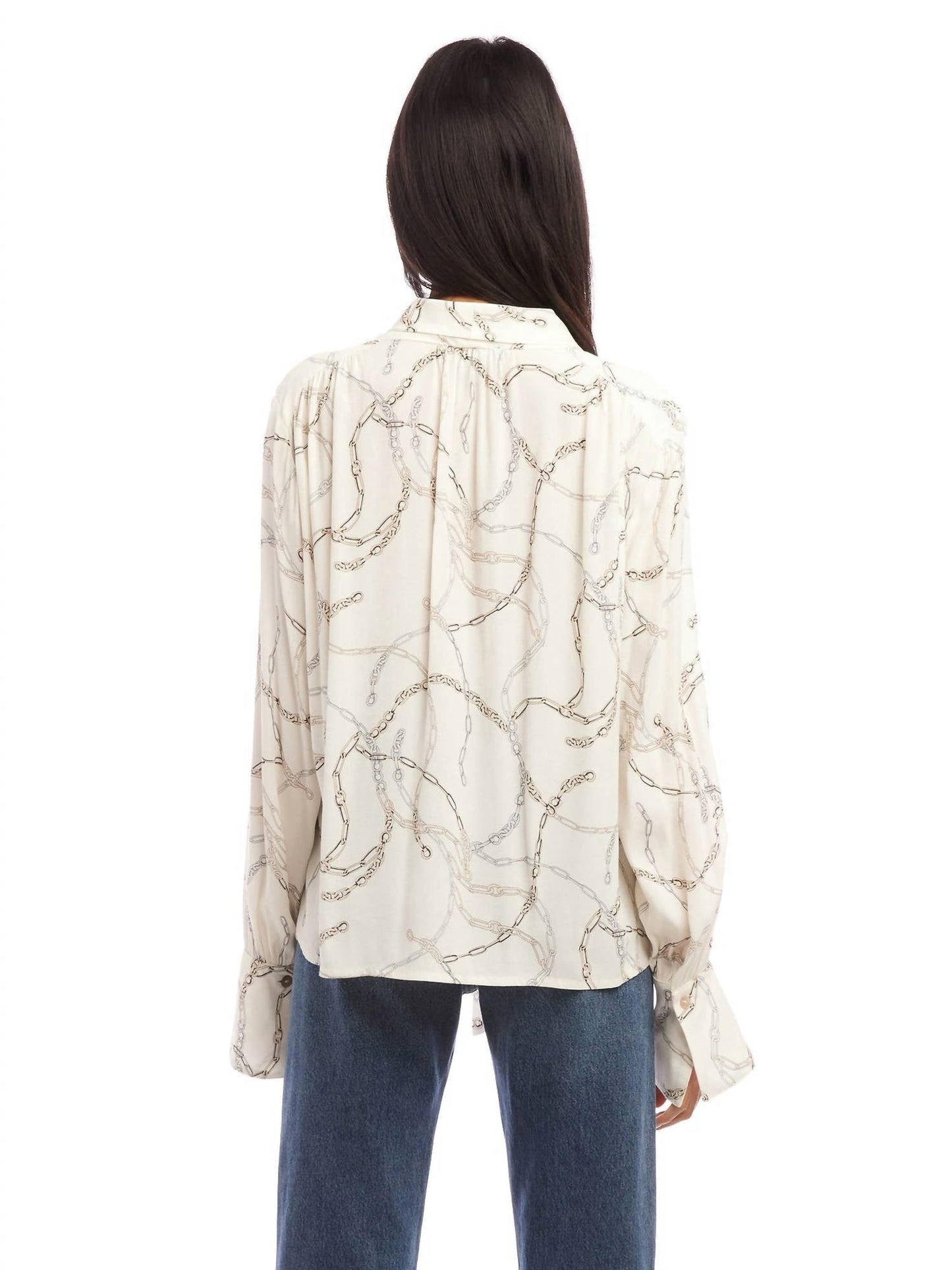 Fifteen Twenty - Tie Neck Long Sleeve Top