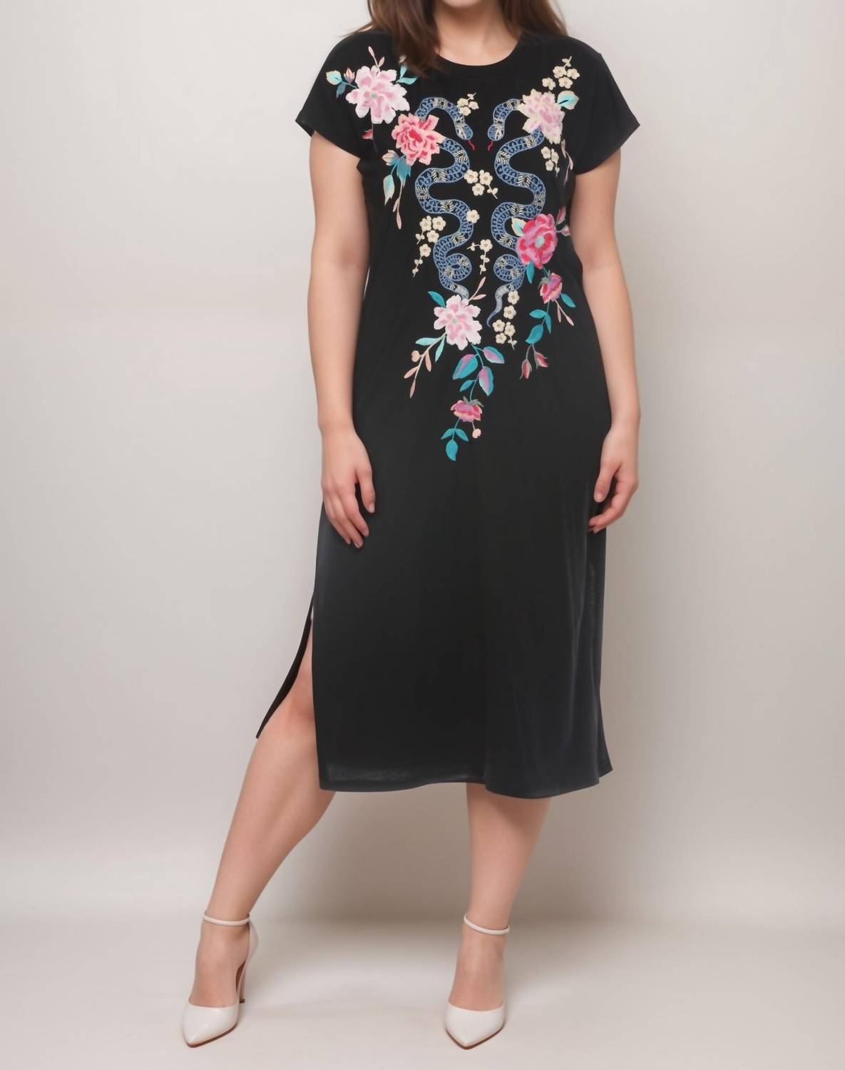 Johnny Was - Edie Relaxed Knit Dress - Plus