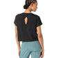 Blusa feminina The North Face Wander Crossback preta, tamanho médio