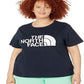 Camiseta feminina de algodão The North Face Half Dome manga curta azul tamanho 3X