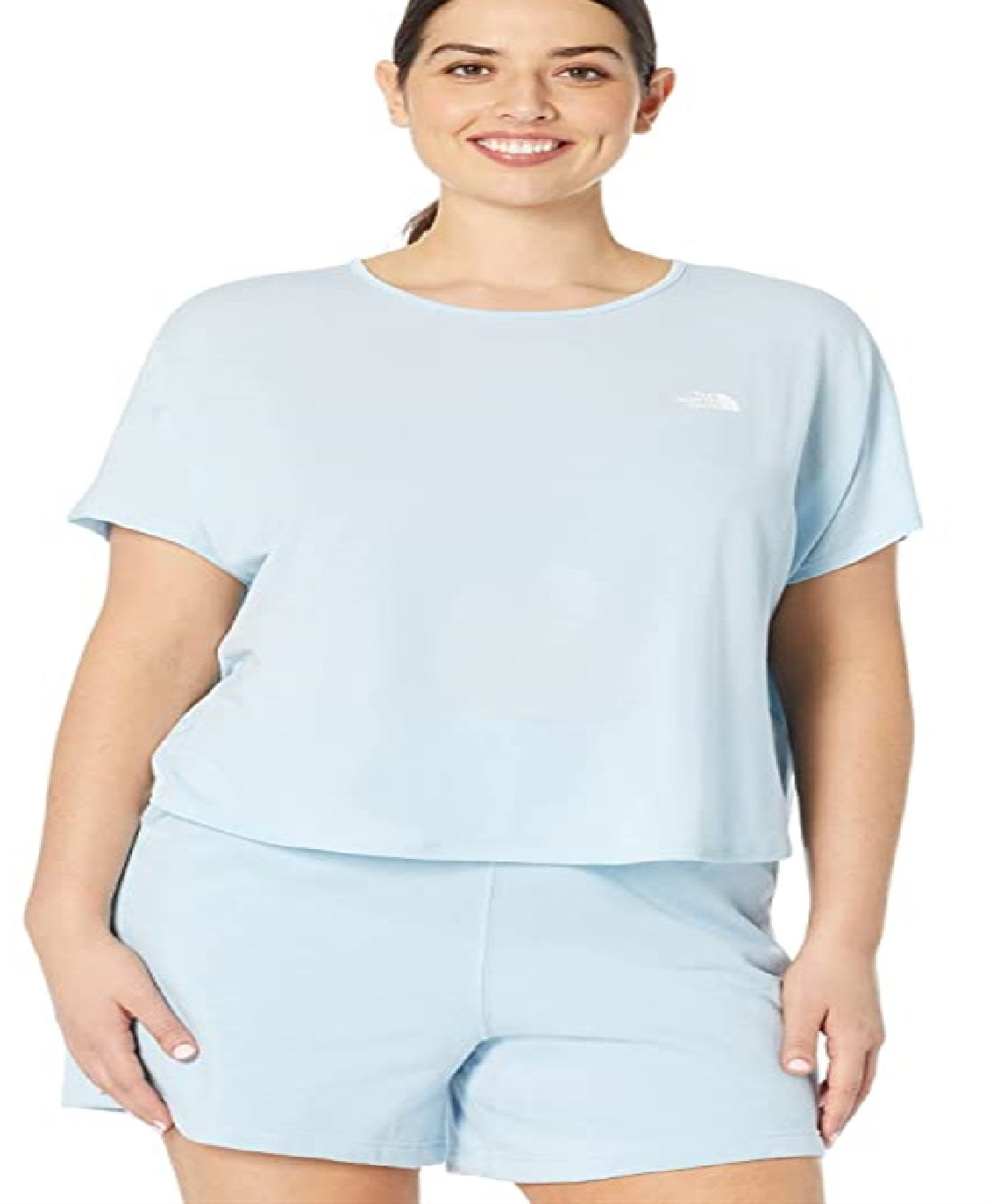 The North Face Wander Cross Back Manga Curta Feminina Azul Tamanho 1X