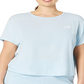 The North Face Wander Cross Back Manga Curta Feminina Azul Tamanho 1X