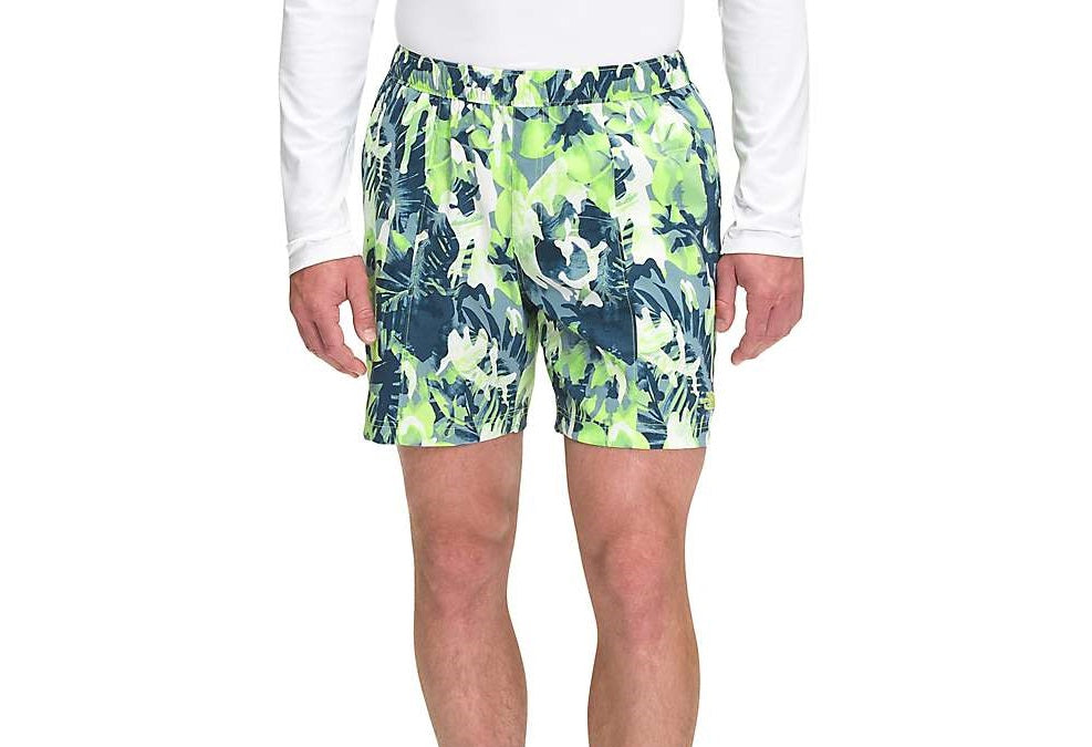 The North Face Masculino Estampado Classe V Pull On Short Verde Tamanho Grande
