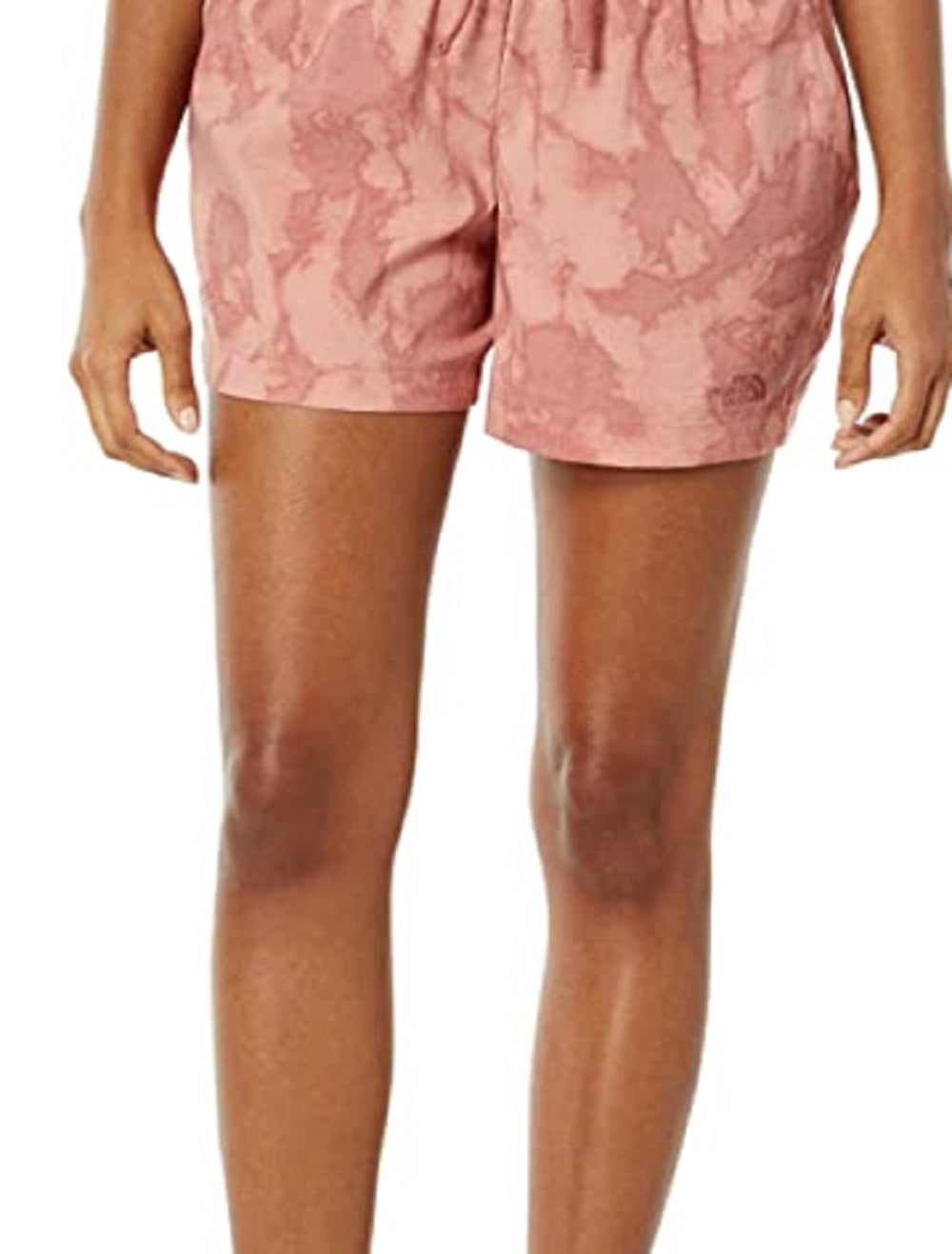 Shorts Classe V estampados femininos The North Face, rosa, tamanho grande