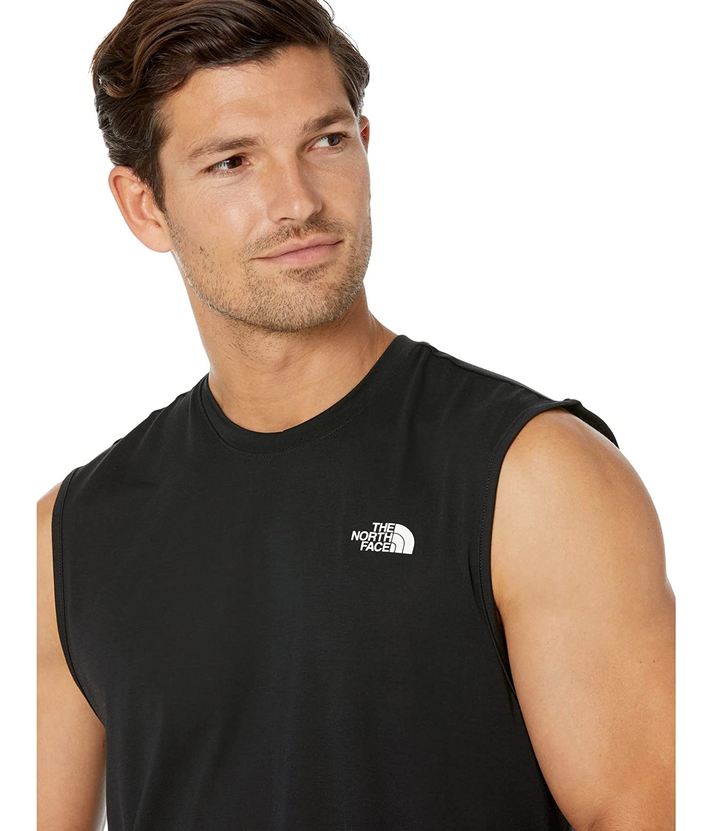 Camiseta masculina sem mangas The North Face Wander, preta, tamanho médio