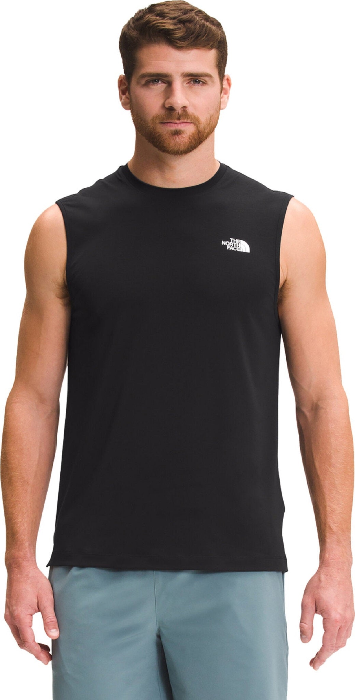 Camisa sem mangas masculina The North Face Performance Wander, preta, tamanho XX-G
