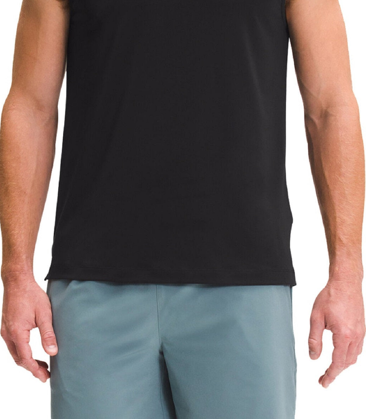 Camisa sem mangas masculina The North Face Performance Wander, preta, tamanho XX-G