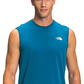Camiseta sem mangas The North Face Wander masculina, azul, tamanho pequeno