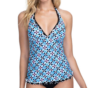 Perfil da Gottex - Top tankini com decote em V e alças finas