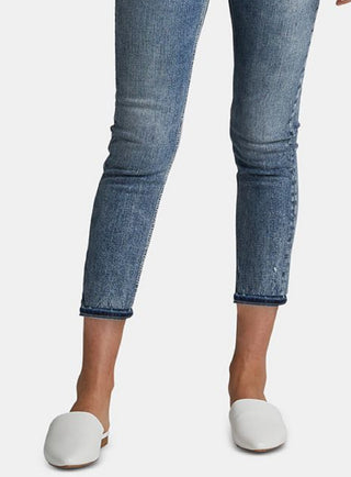 Calça jeans skinny feminina Silver Jeans Co., azul, tamanho 32x25