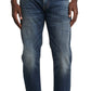 Calça jeans masculina Eddie Relaxed Tapered Fit Stretch, da Silver Jeans Co., azul, tamanho 36x34