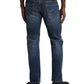 Calça jeans masculina Eddie Relaxed Tapered Fit Stretch, da Silver Jeans Co., azul, tamanho 36x34