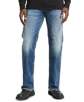 Calça jeans masculina Zac Relaxed-Fit da Silver Jeans Co., azul, tamanho 34x34