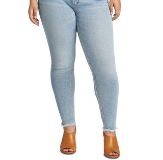 Calça jeans skinny feminina Most Wanted da Silver Jeans Co., azul, tamanho 20W
