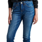 Calça Jeans Skinny Feminina Jag Jeans Cecilia Cintura Alta Azul Tamanho 6 Petite