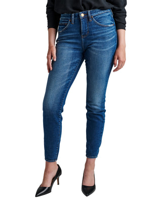 Calça Jeans Skinny Feminina Jag Jeans Cecilia Cintura Alta Azul Tamanho 6 Petite