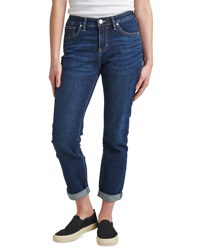 Calça Jeans Crop Girlfriend Feminina Jag Azul Tamanho 4 Petite